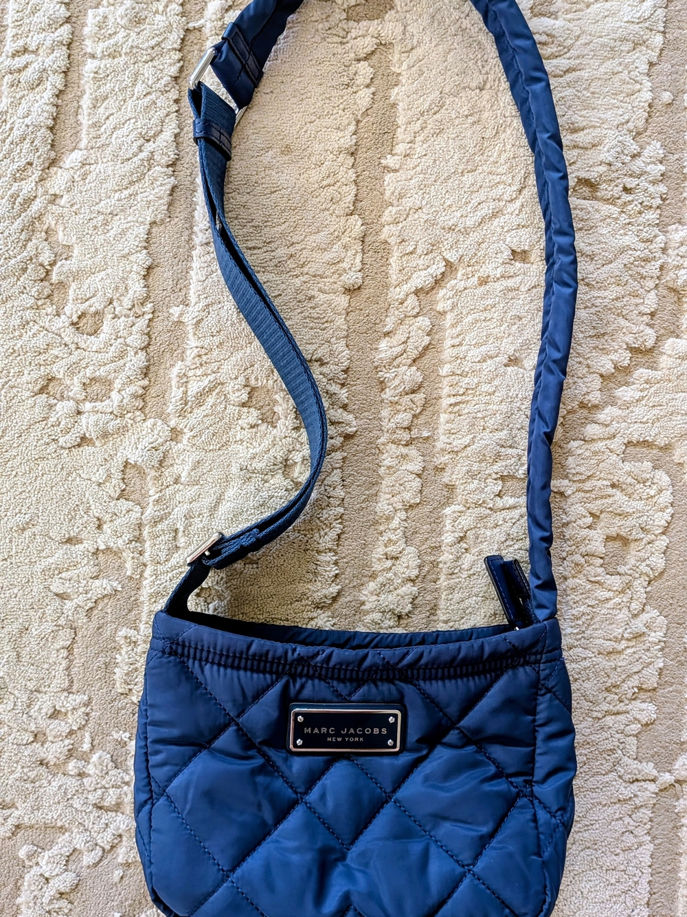 Marc Jacobs Quilted Navy Crossbody Bag